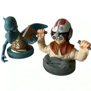 Vintage 90s  Star Wars set of 2 drink topper